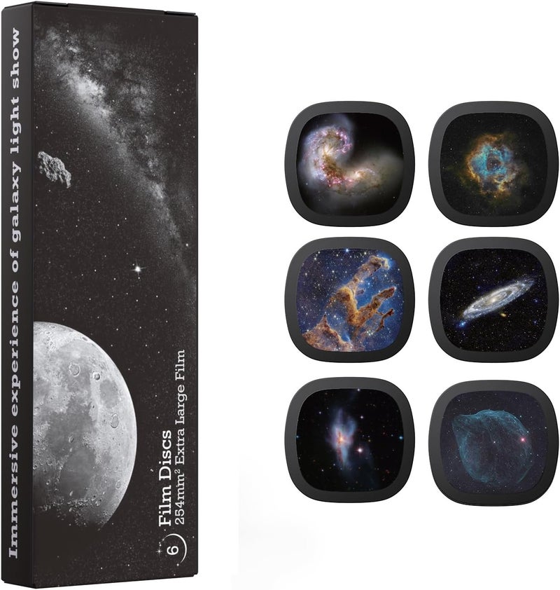Ainael Galaxy Projector Disc – Ultra HD Projector Slide, Compatible with Galaxy Projectors and Model SKE-TKQ01 & BL-DQY02 Projectors – 6 Disc Set (Nebula B) - Image 1